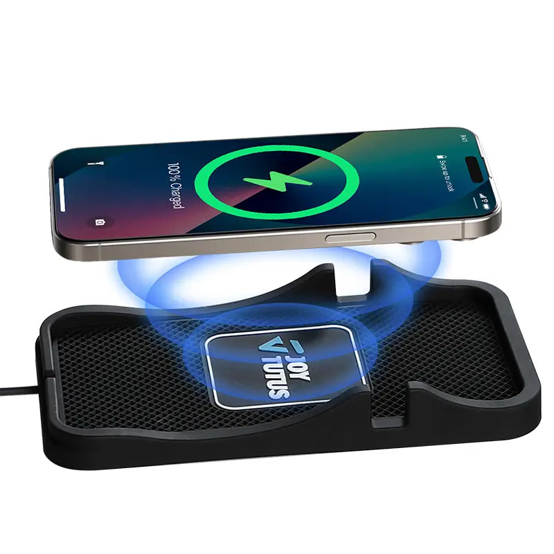 【Summerwins】Joytutus Smart Wireless Car Charger Pad anti Slip, Hands Free Stand Wireless Charging Accessory with Phone Holder, for Cars, Suvs, Trucks, Smart Car Charger,Back to School