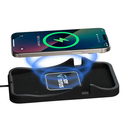 【Summerwins】Joytutus Smart Wireless Car Charger Pad anti Slip, Hands Free Stand Wireless Charging Accessory with Phone Holder, for Cars, Suvs, Trucks, Smart Car Charger,Back to School