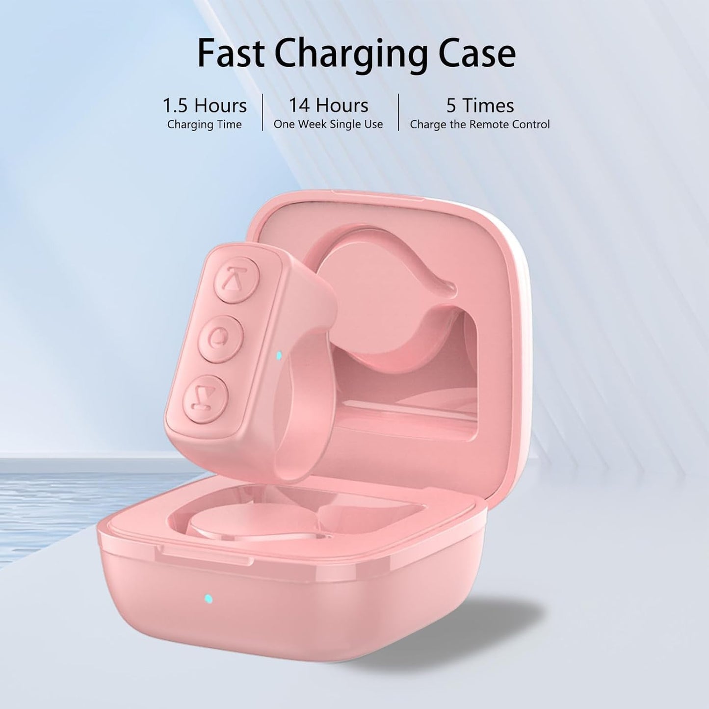 Tiktok Remote Control for Tiktok, Bluetooth Page Turner for Ipad/Kindle App/Iphone/Android, Tiktok Scrolling Ring (Pink)