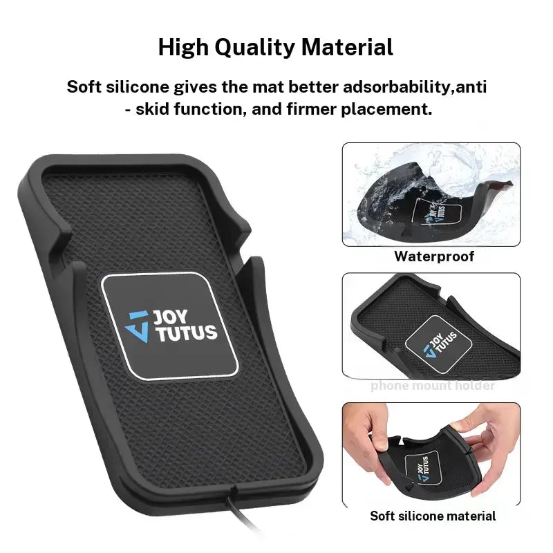 【Summerwins】Joytutus Smart Wireless Car Charger Pad anti Slip, Hands Free Stand Wireless Charging Accessory with Phone Holder, for Cars, Suvs, Trucks, Smart Car Charger,Back to School