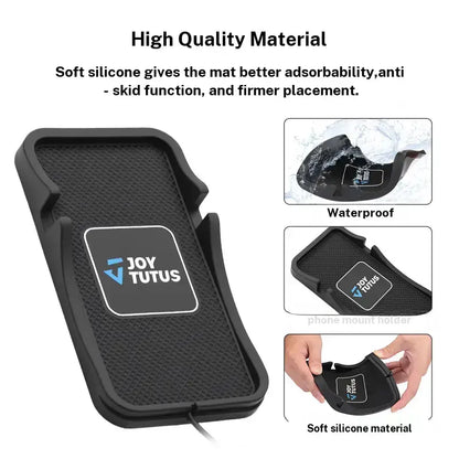 【Summerwins】Joytutus Smart Wireless Car Charger Pad anti Slip, Hands Free Stand Wireless Charging Accessory with Phone Holder, for Cars, Suvs, Trucks, Smart Car Charger,Back to School