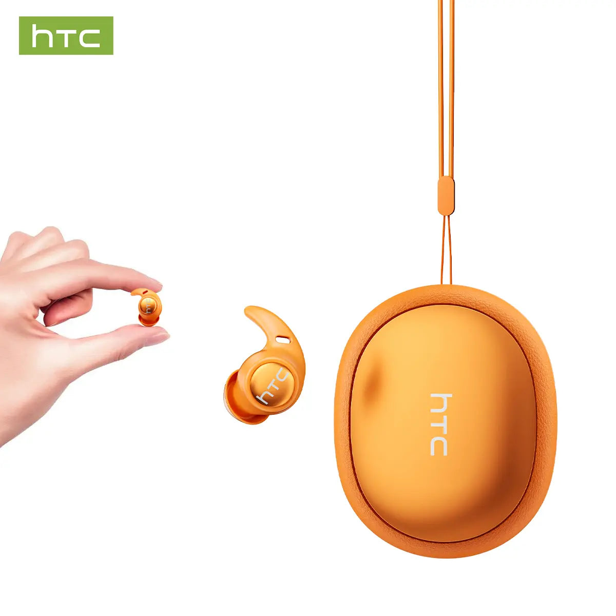 HTC NE76 Bluetooth 6.0 Wireless Earbuds - Mini Invisible Flat-Head Noise-Canceling Earphones, Noise Isolation Solutions, No Ear Pressure for Side Sleepers, Sleep Quality Improvement, Travel-Friendly, Mini Invisible Earbuds